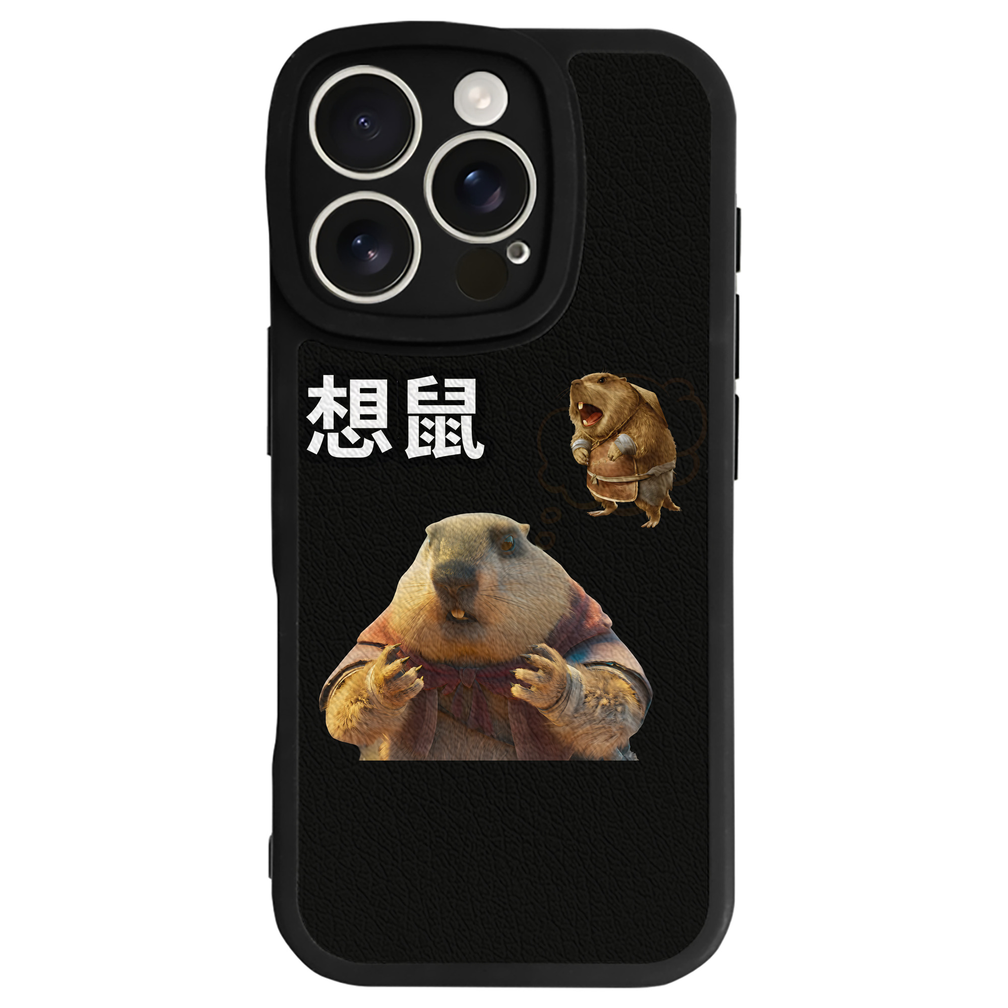 （画像用） Ne Zha 2 ナタ 魔童の大暴れ 【iPhone 16シリーズ対応】シリコンスマホケース（レザー調） 材質：シリコン